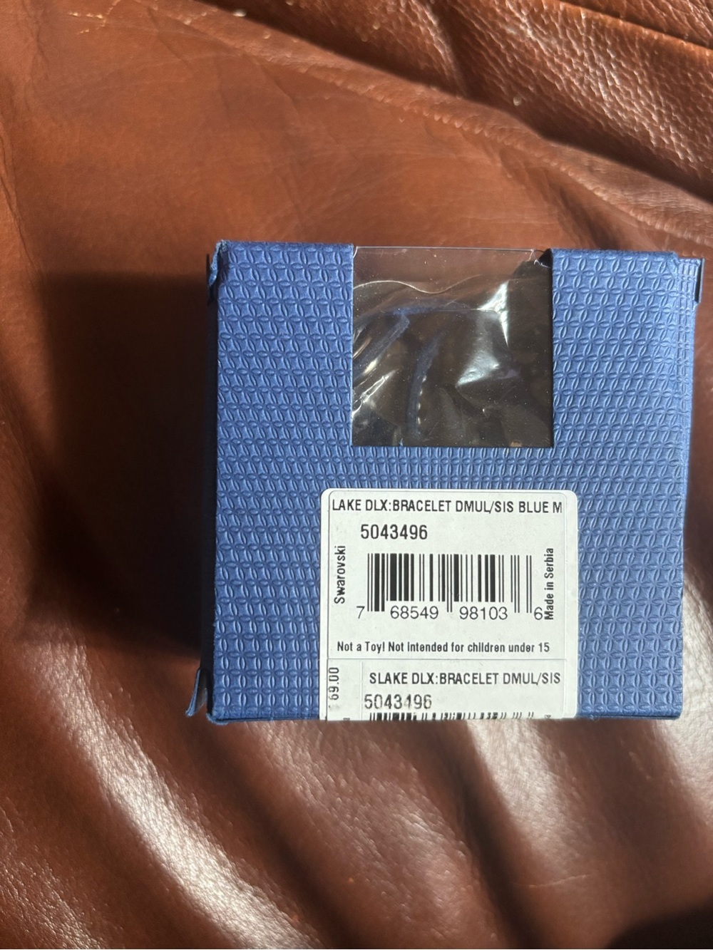 NIB Swarovski Blue Slake Bracelet- 5043496